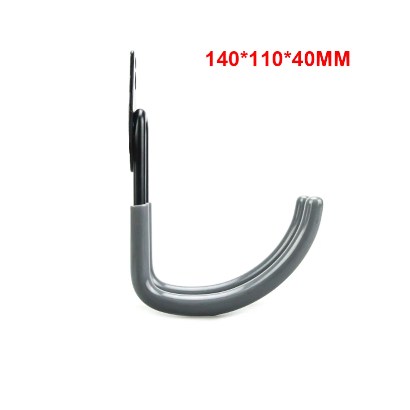 Crochet métallique robuste de 5 tailles, organisateur de Garage, support mural antidérapant, crochets de suspension de vélo, crochet de rangement pour échelles, outil de jardin