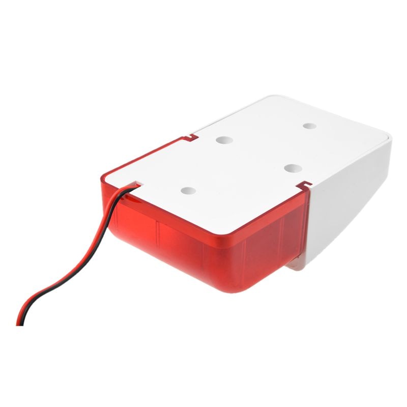 Mini 12 Volt Security Alarm Siren Red Light Replacement