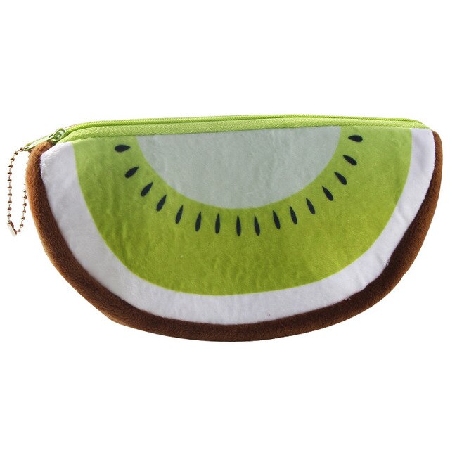 Kleurrijke pluche fruit etui schrijfwaren tas watermeloen aardbei ananas etui student school kantoorbenodigdheden: D