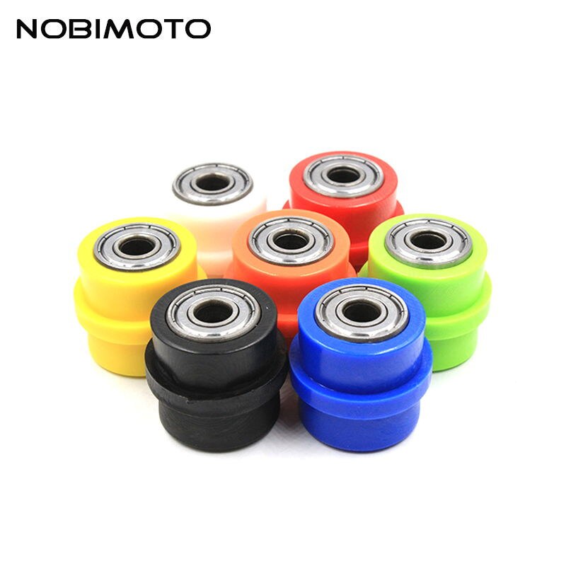 7 kleuren 8mm 10mm geleider tandwielen lager rol katrol wiel spanner geleider voor pit dirt bike motocross atv crf cr  xr 2 cnc -107
