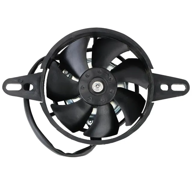 Enfriador de aceite para motor, radiador Universal automático, 200cc, 250cc para ATV, Quad, Kart, Motocross, piezas de motocicleta, ventilador de refrigeración: Default Title