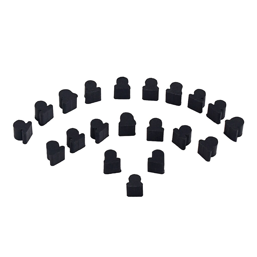 20er -pack schwarze silikonpads, messingteile für althorn-instrumentenzubehör