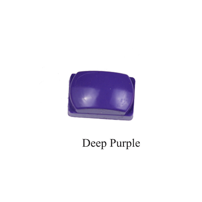 5 farbe Rechteck Nagel Stempel Silikon Gelee Kopf Lila Weiß/verrotten/Grau/Rosa Nagel Stempel Kopf Nagel stanzen Platte Druck Werkzeug: tief Violett