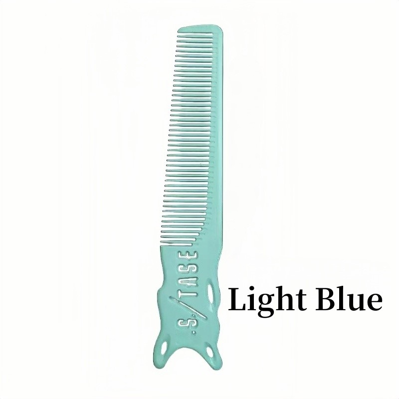 Kolorowe grzebienie z krawędzią robić strzyżenia włosów, fryzjerskie grzebienie robić strzyżenia na płasko dla mężczyzn, profesjonalne grzebienie robić strzyżenia włosów, szczotki fryzjerskie, narzędzia robić stylizacji włosów w salonie fryzjerskim.: zielony