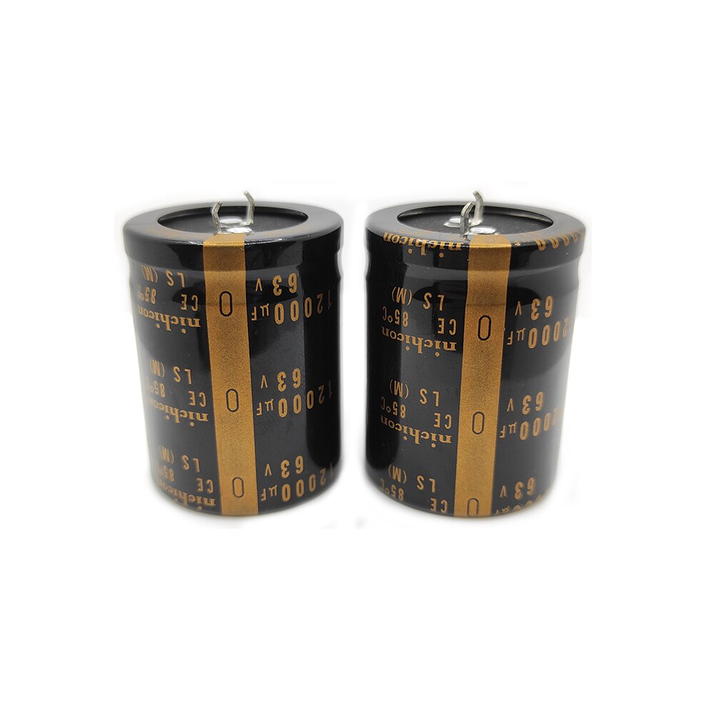 4pcs 63V/12000UF Nichicon 12000UF 63V 35 * 45mm Pitch 10mm Audio Fever HIFI Audio Amplifier Filter Capacitor