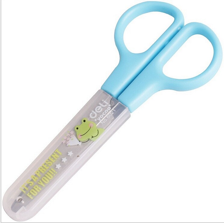 Deli 6021 Safety Scissors. Children's Hand-made Scissors for Multi-functional Children's Art Students