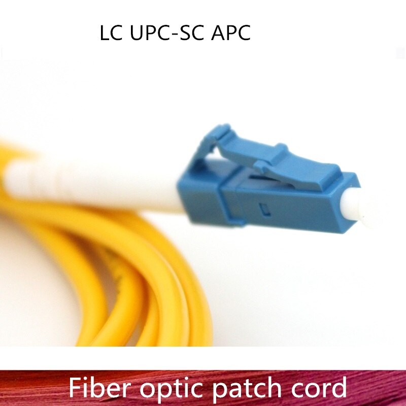 LC/UPC SC/APC Fibra Óptica Patch Cord Cabo LC-SC 1m/3m/5m/10m/20m/30m Cabo de Modo Único Jumper de Fibra Óptica Parch Simples