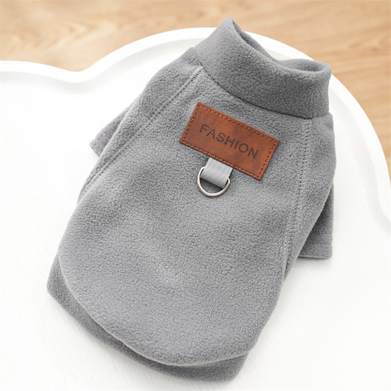 Sweats à capuche chauds pour chiens de compagnie, manteau d'hiver, sweat-shirt Smile, costume, vêtements pour petits et grands chiens, teckel, pull pour chiot, veste média: L / GRIS