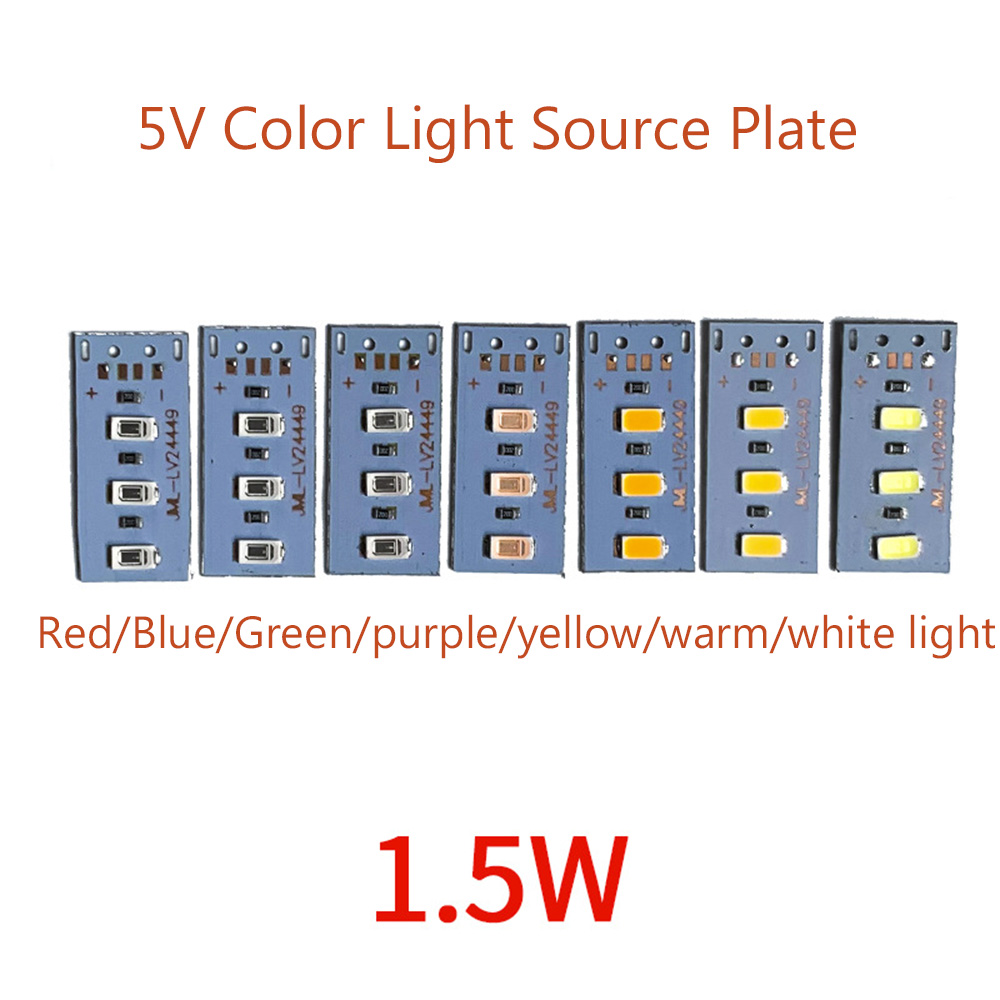 10 Uds alto brillo 1,5 W 5V LED 5730 SMD lámpara de Color bombilla de tablero de luz con línea rojo amarillo verde azul luz blanca cálida