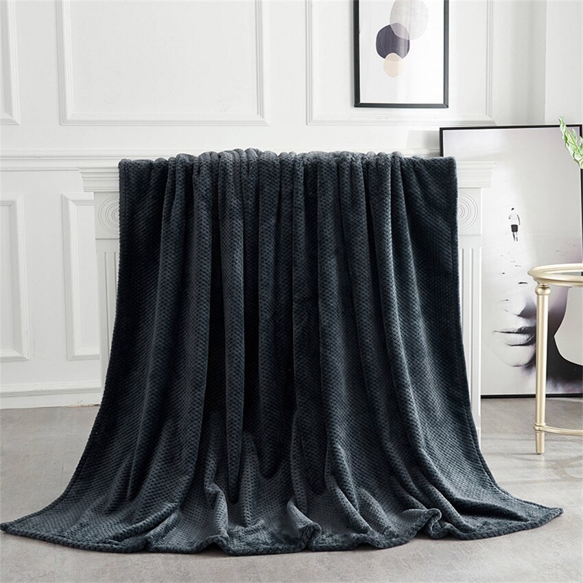 Weiche Warme Korallen Vlies Decke Winter Blatt Bettdecke Sofa Plaid Werfen Licht Dünne Mechanische Waschen Flanell Decken