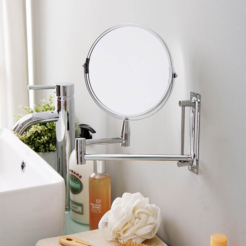 Badezimmer Rasieren Spiegel Zauberstab Kosmetik Erweiterbar 7 zoll 1X3X Vergrößerungs Doppel Seite machen-hoch Konfrontiert Rotatalbe Runde Zauberstab Spiegel