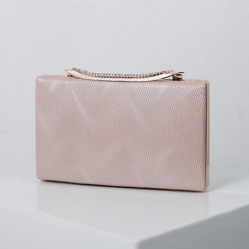 Abito da pranzo 2021 nuova moda con una famosa borsa da ragazza Cheongsam temperamento per banchetti con una borsa da sera versatile piccola: pink