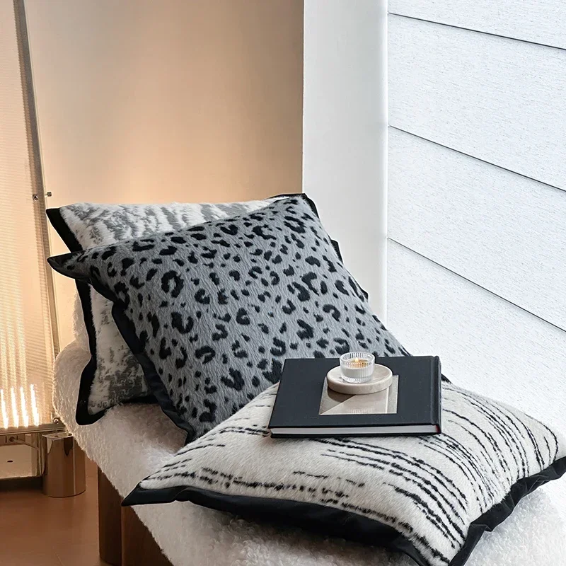 Nuova coperta calda autunno inverno in pelliccia di visone imitazione di fascia alta per letto coperte Jacquard con stampa leopardata di lusso per divano sedia a sdraio