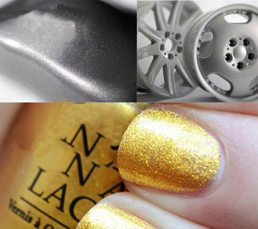 20 farver perlepulver lyst pigment læder plast neglelak slim lærred pigment reparation/farveskift akrylmaling 10g
