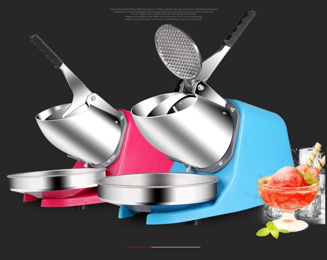 Portable Snow Ice Maker Electric Ice Crusher Commercial Aluminum Alloy Ice Crusher with Low Noise