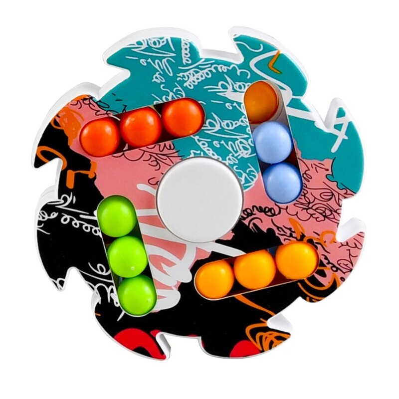 Handhold Bead Puzzle Fine Motor Skill Training Sensory Toy for Activity Center K92D