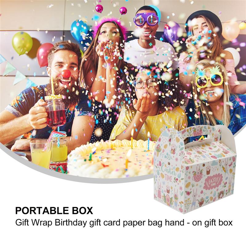 12pcs Easter Boxes Candy Packing Box Easter Egg Storage Box Party Decoration Accessories