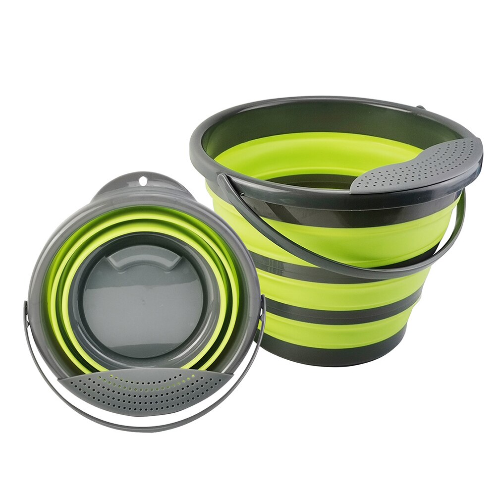 Water Storage Container Camping Water Pail Silicone Collapsible Bucket Outdoor Outdoor Portable Easy Fishing Carrying