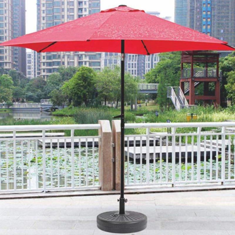 Water Sand Filled Patio Umbrella Base Round Outdoor Market Umbrella Stand For Garden Lawn Umbrella Holder Hwc