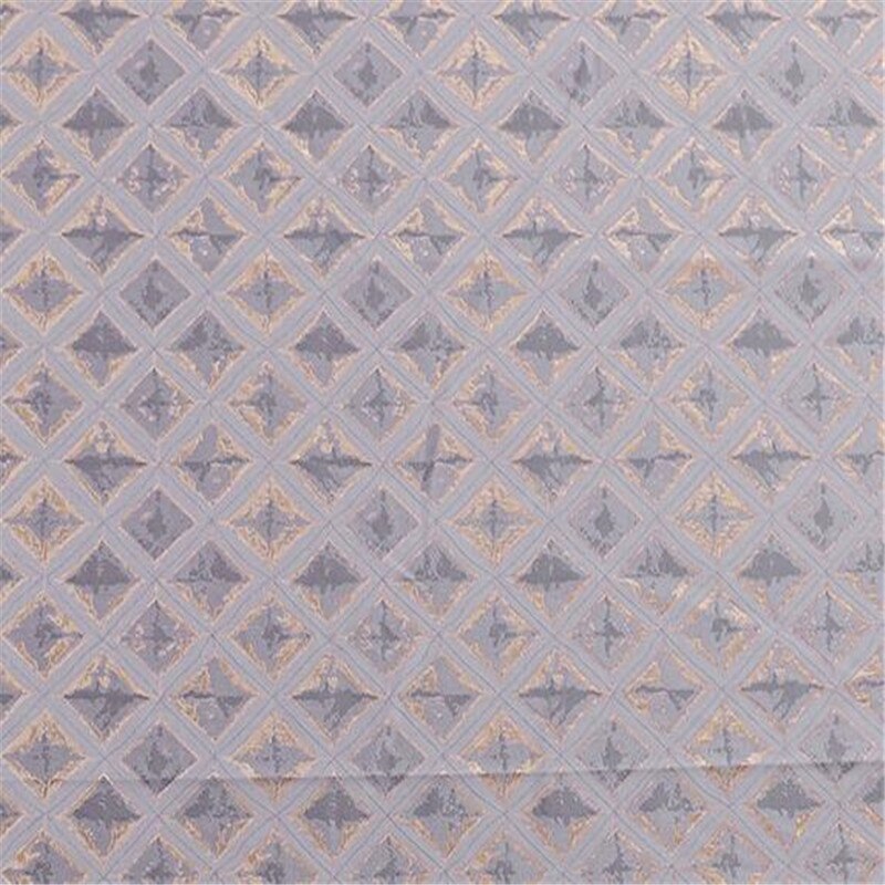 Geometri jacquard tekstil brokade polyester stoffer til pude og duge hjemmetekstiler