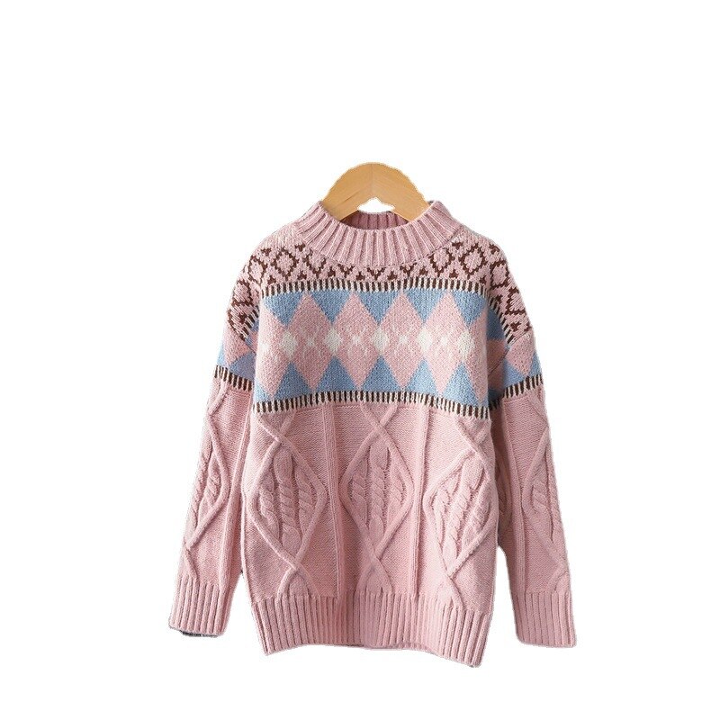 Pull tricoté pour enfant, vêtement pour fille, hiver , Ins