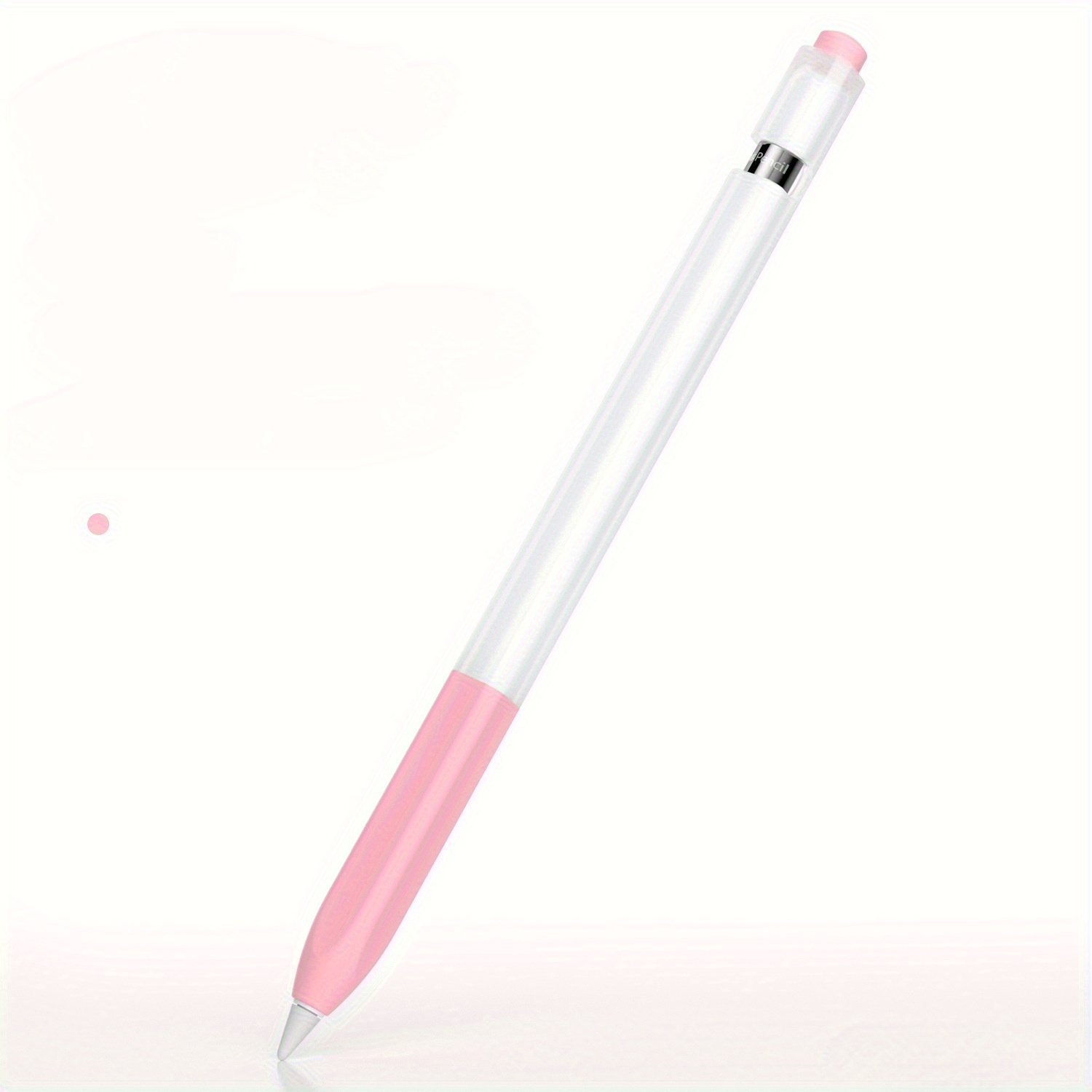 Funda protectora para bolígrafo, para iPad Pencil 1 generación, gelatina antideslizante de silicona translúcida para estuche para lápices Apple
