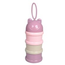 Food Container Storage Baby Portable Dispensing Toddler Machine Food Box Grid Feeding Child Three Storage Formula