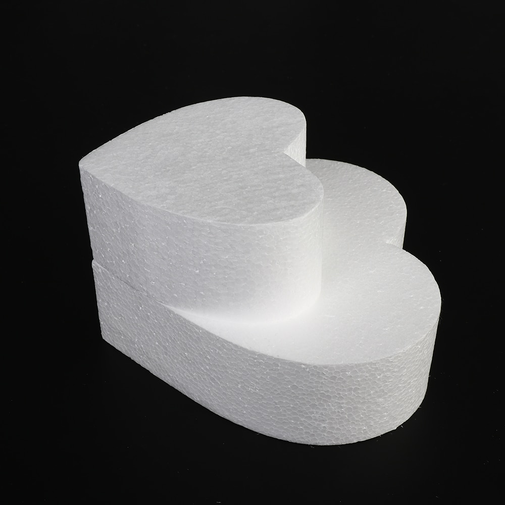 Molde de poliestireno con forma de corazón para hacer manualidades, molde de espuma para Tartas, accesorios de cocina para fiestas, 4/6/8/10 pulgadas