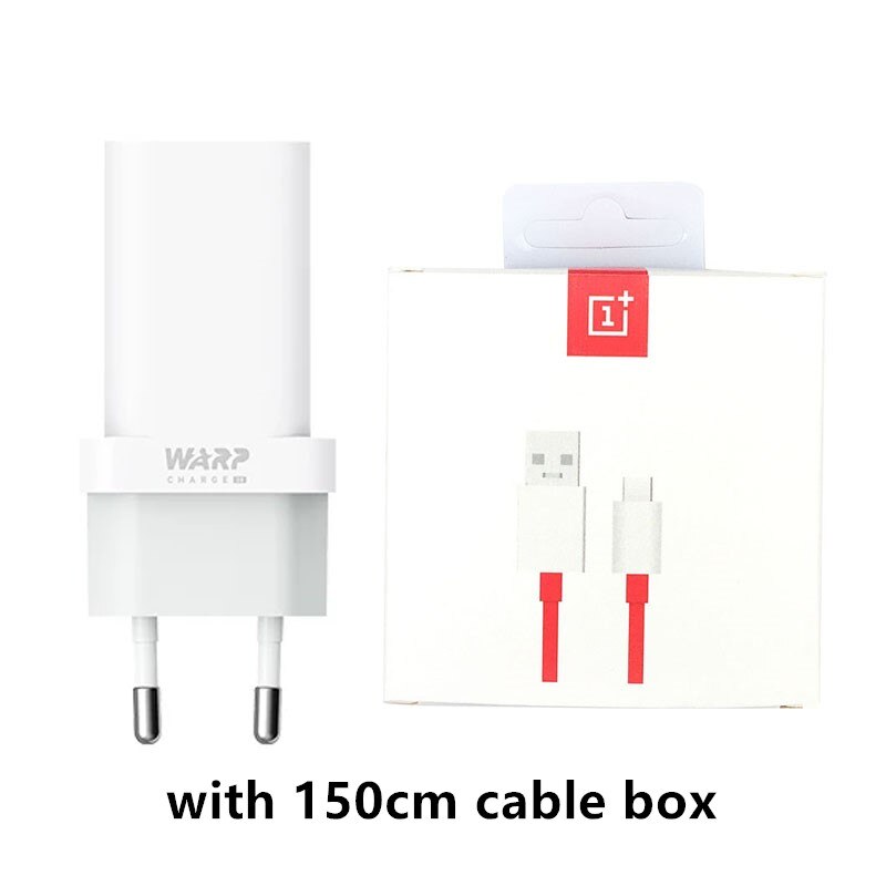 Ładowarka Oneplus 8 Pro Warp 30w Mclaren Adapter do ładowarki One Plus 8 7 7t Pro 6 6t 5 5t 3 3t inteligentny telefon 5V/6A 30 ładowanie kabla USB: EU with 150cm box