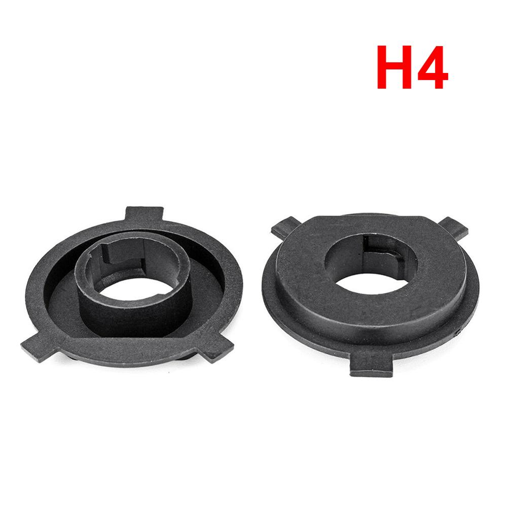 Par de luces LED para faros de coche, porta adaptador de bombilla Base, enchufes de retención para H1, H3, H4, H7, H11, H13, 9004, 9005, 9006, 9007 y 880: H4