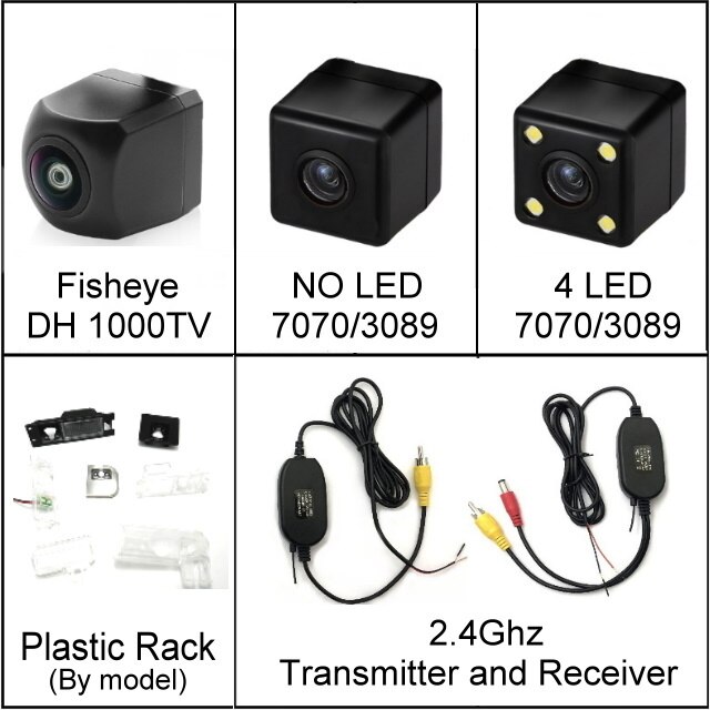 Voor mercedes-benz s cl-klasse  c216 w221 s550 s600 s63 s65 nachtzicht auto achteruitrijcamera hd waterdicht: Draadloze n-camera / 7070 no led