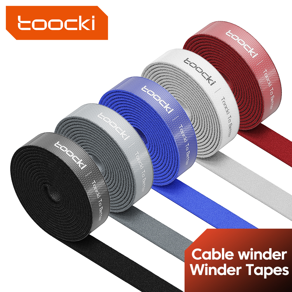 Toocki 5M kabelorganizer Draadhaspel banden Oortelefoon Muis Snoerbeheer USB-oplaadkabelbeschermer voor iPhone Samsung Xiaomi