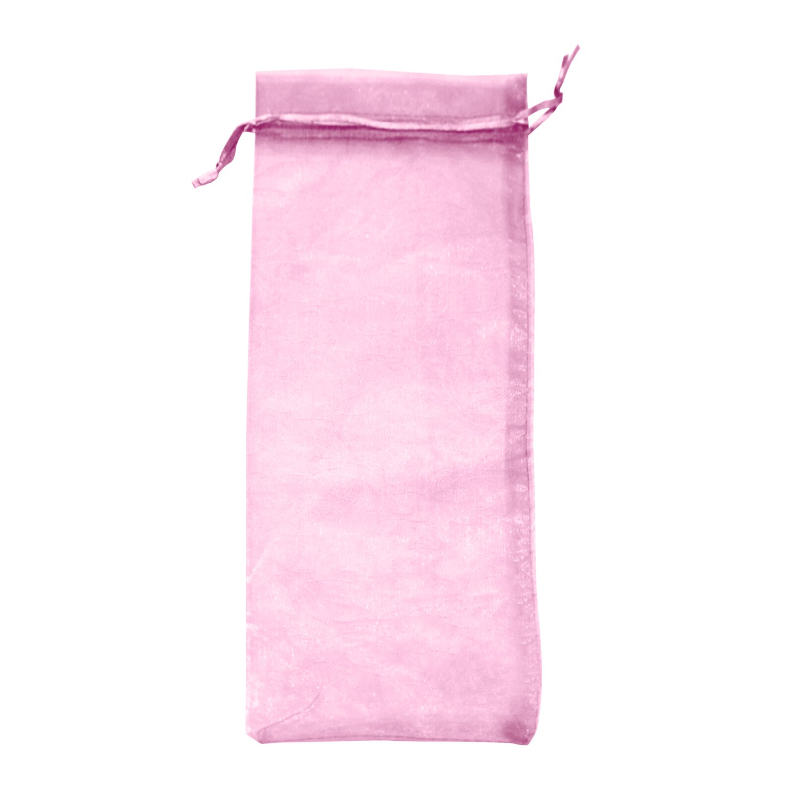 30pcs Drawstring Bottle Cover Wine Bag Home Transparent Pouch Champagne Organza Wedding Fine Mesh Wrapping