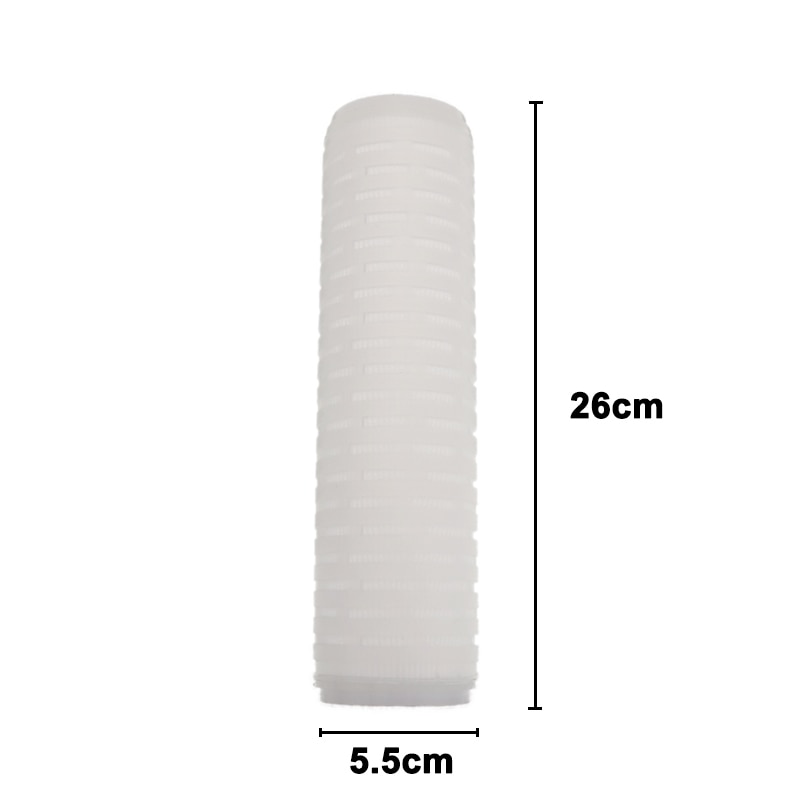 Filtre à Membrane en polypropylène pour le filtrage du vin 10 "élimination des bactéries de Purification 0.22μm cartouche filtrante renforcée à la maison