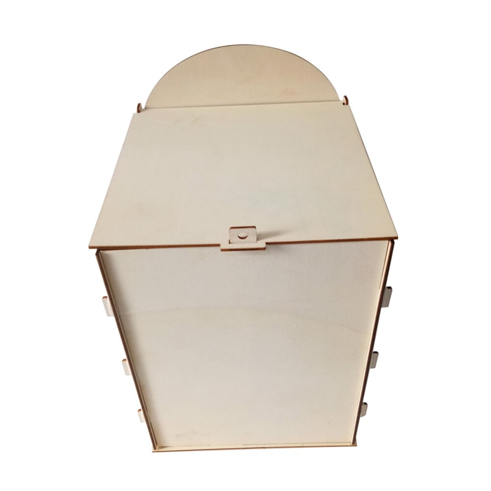 Caja de madera de boda, buzón de correo rústico, soporte de tarjeta de , adornos artesanales, SUMINISTROS DE BODA (con una llave): Default Title