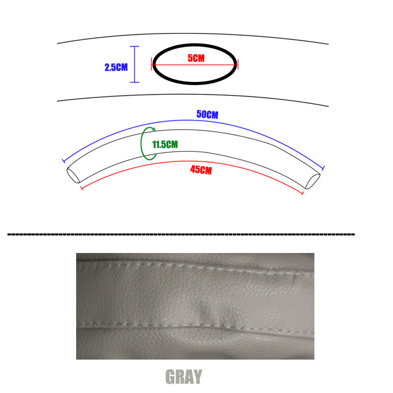 Accesorios para cochecito de bebé, cubiertas protectoras para Reposabrazos de silla de ruedas, funda de Pu, novedad de: Gris