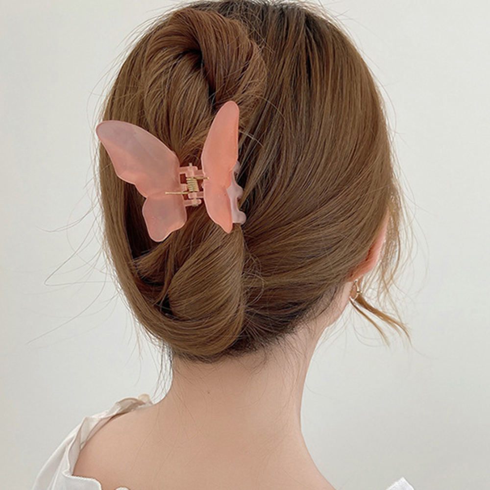 Nueva pinza para el pelo de mariposa de Hada, Clip de cangrejo de Color caramelo, Clip de tiburón de princesa dulce de verano para mujer y niña, horquilla, accesorios para el cabello