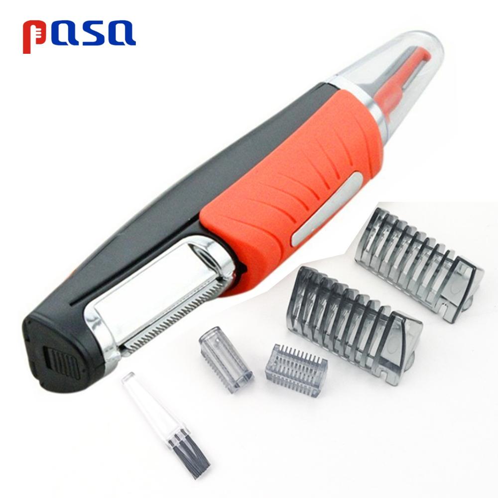 LED Light Multifunctional Nose Hair Trimmer Men Eyebrow Ear Hair Removal Haircut Machine Personal Face Care Shaver: LT189 1 sets