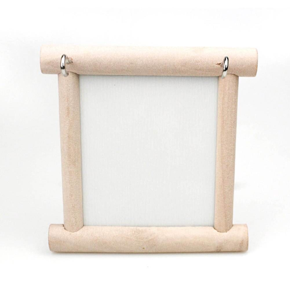 Fresh Look at Conures Cockatiels Wooden Stand With Mirror Perch