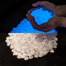 100Pcs Glow In The Dark Pebbles Glow Stones Rocks Lichtgevende Pebble Voor Outdoor Decor Tuin Gazon Yard Aquarium Loopbrug fish Tank