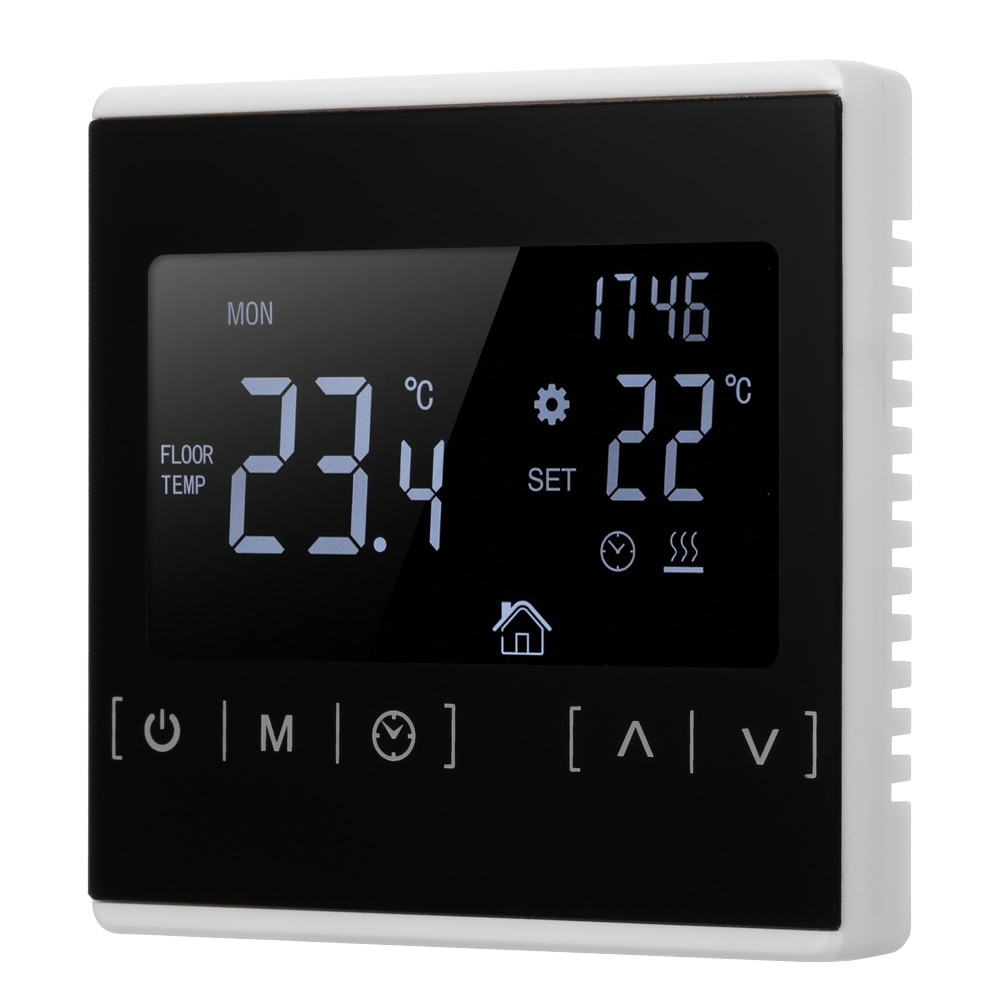 Lcd berøringsskærm termostat  ac85-240v smart termostat temperaturregulator til vand elektrisk gulvvarme gaskedel fungerer