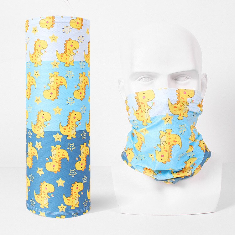 Hommes femmes foulards glace soie multifonctionnel bandana bandeau anneau cou écharpe dessins animés sans couture tubulaire magique visage: 07