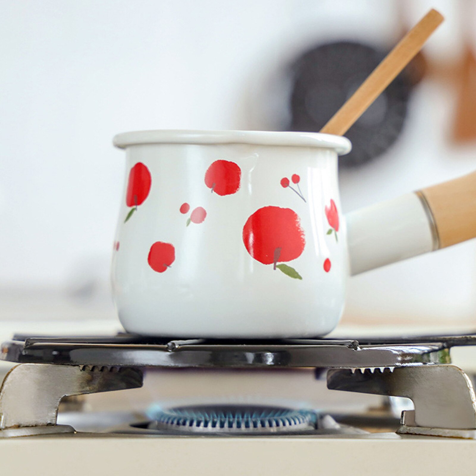 Evenly Conduction Heat Diffuser Plate Enamel Heat Conduction Plate Heat Diffuser Distributer Gas Stove Flame Guard for Simmering