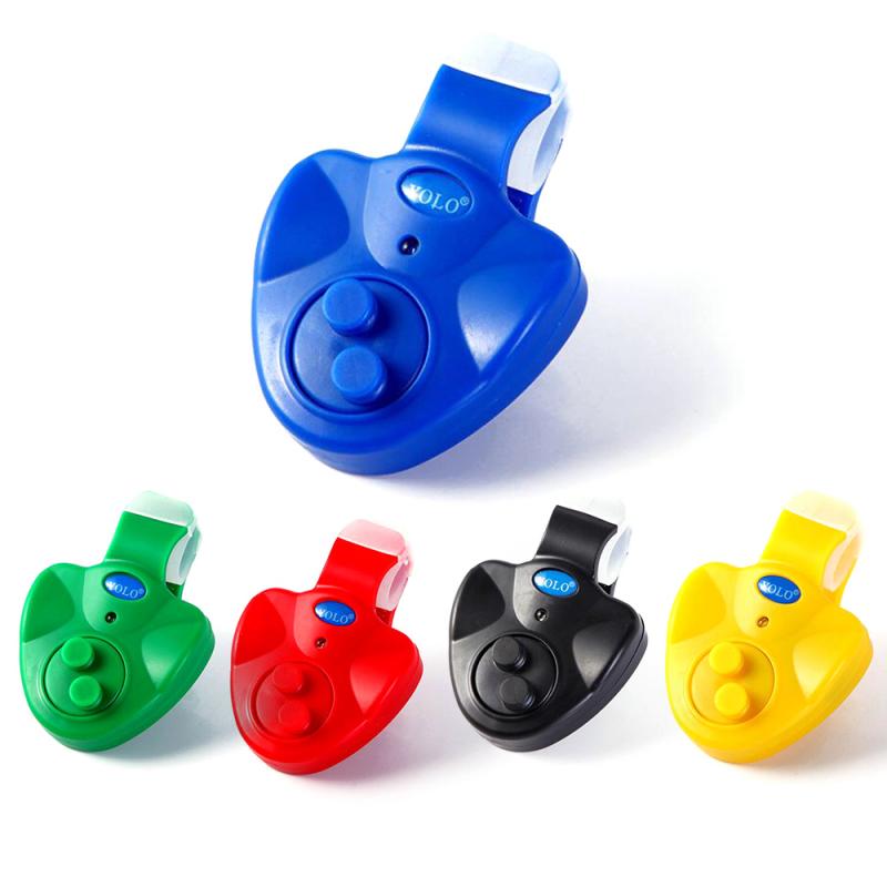 Fishing Bite Alarm Fishing Portable Electronic LED Light Fish Bite Sound Alarm Bell Clip On Fishing Rod Black Tackle Fishing