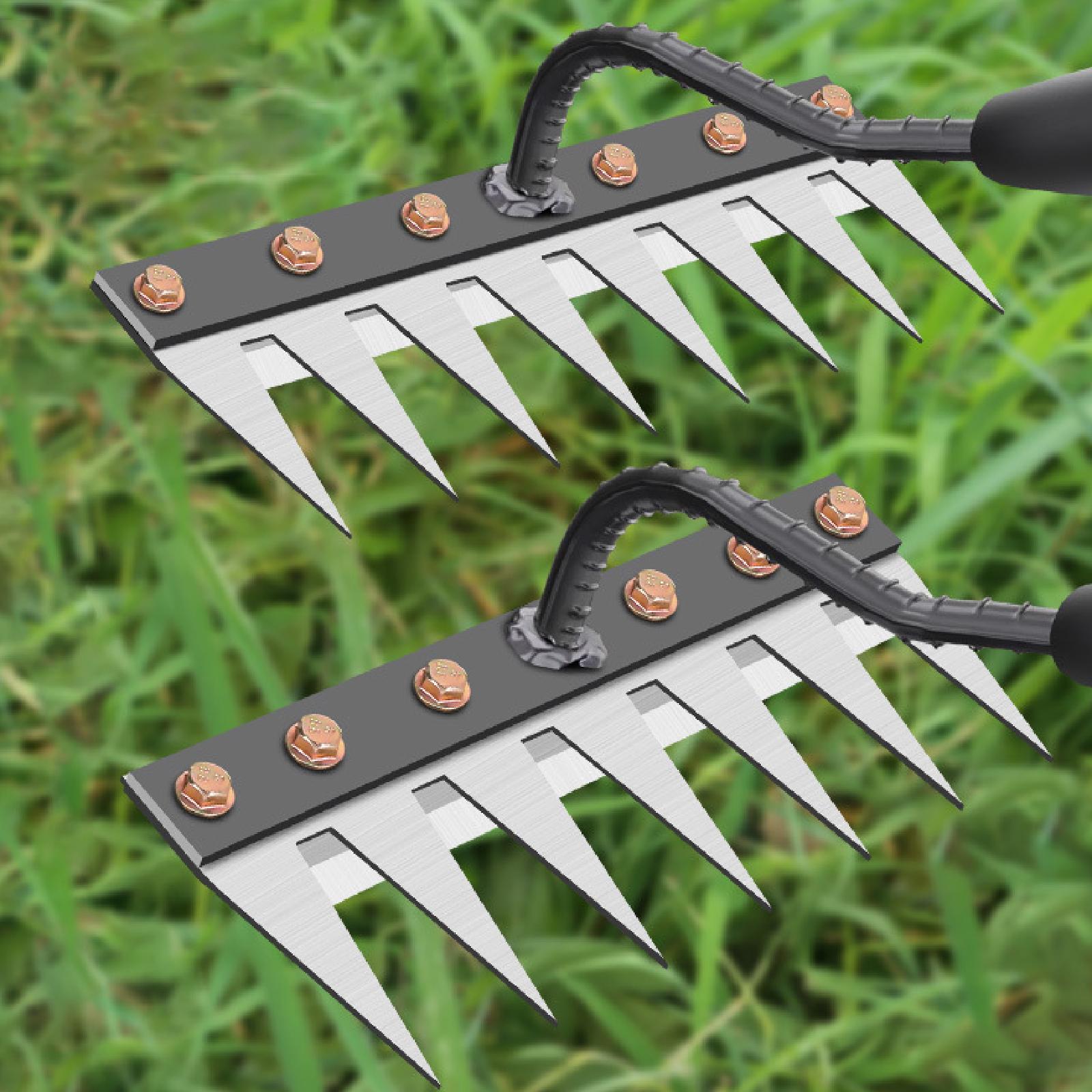 Garden Rake Head Gardening harrow Weeding Rake Digging Tilling Agricultural Tool Garden Hoe For Farming Loosening Cultivating