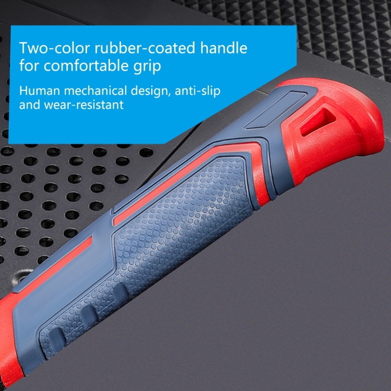 Martillo de garra resistente con agarre cómodo para tareas de construcción de carpintería, reparaciones domésticas y proyectos de construcción