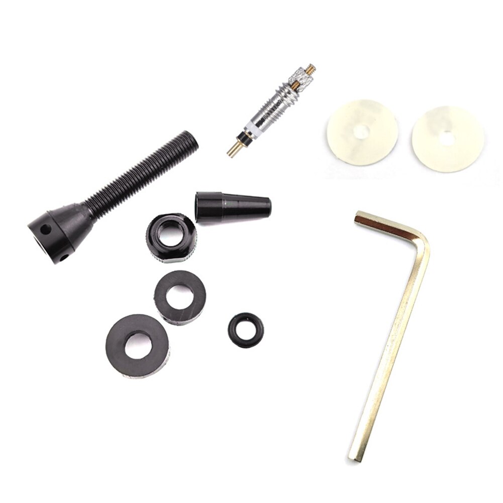 40/60Mm Fiets Tubeless Band F/V Klep Vacuüm Air Valve Aluminium Mtb Road Fiets Tubeless valve Tool Set Fietsen Onderdelen