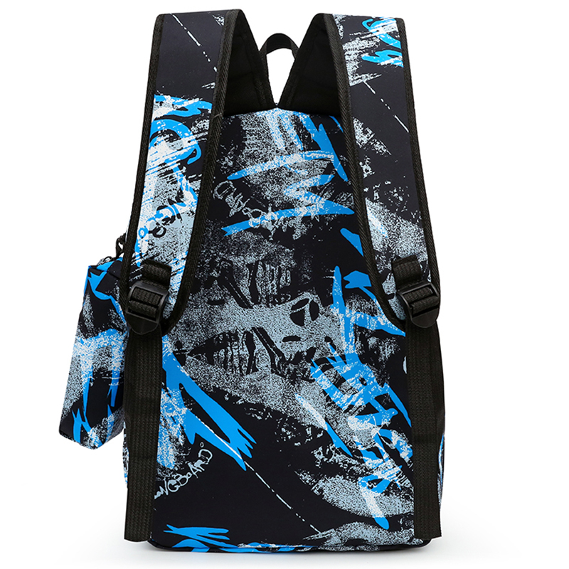 Boy's backpack is large-capacity, stylish and handsome, with dual shoulder straps.