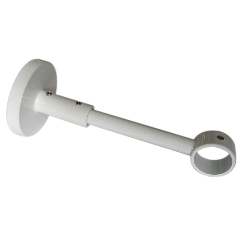 2 stk  d20mm gardinstang dekorativt beslag 12cm ,  gardin tilbehør beslag til vinduesdekoration: Hvid