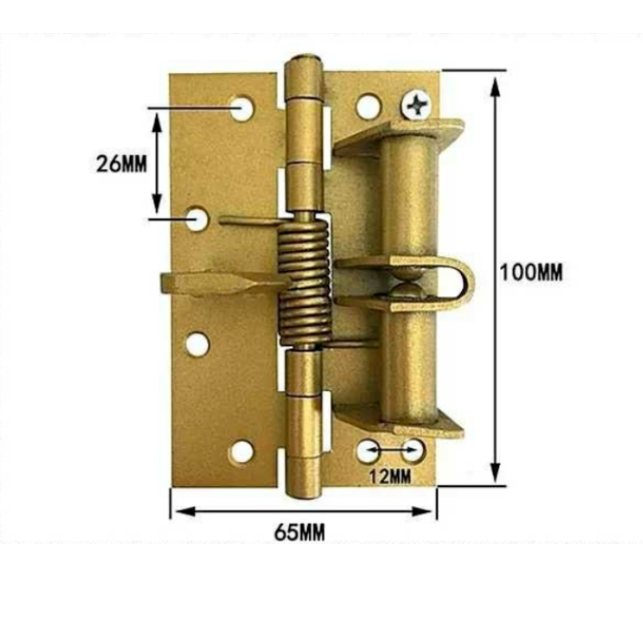 2pcs Positioning hinge Spring self closing hidden door hinge bisagras for window closet cupboard Furniture Connection hardware: Gold